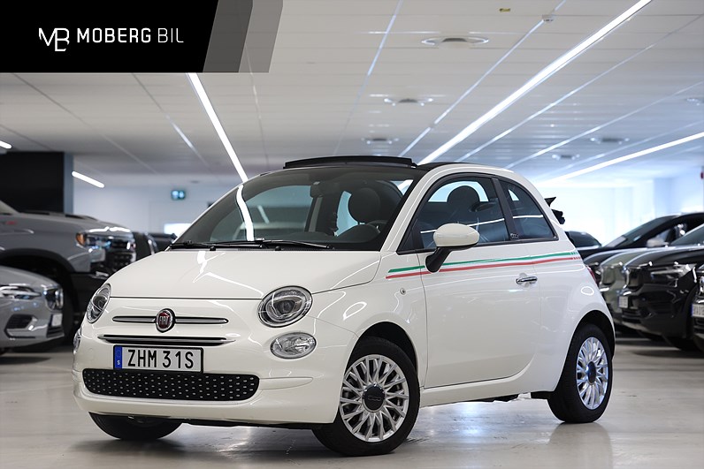 Fiat 500C Cab Hybrid 70hk Lounge PDC Låg Skatt