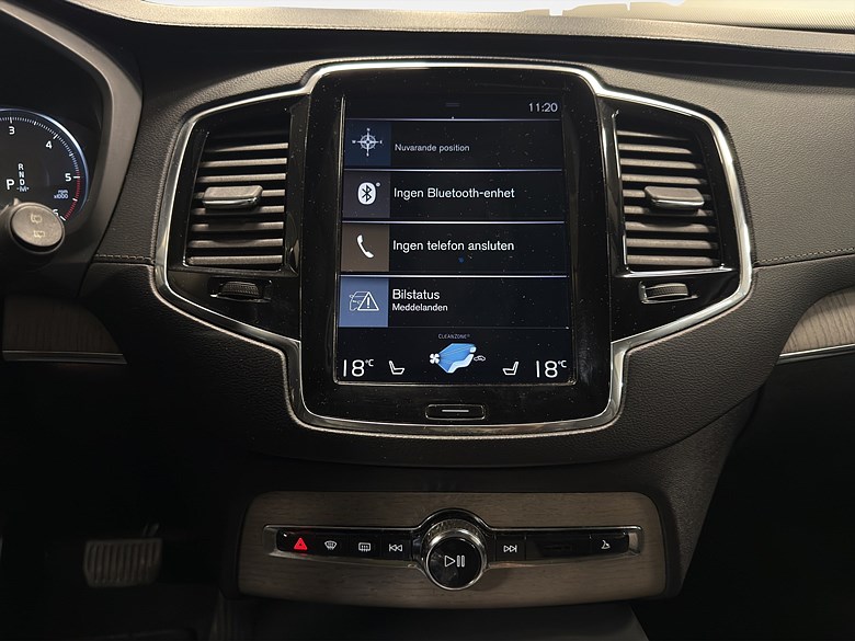 Volvo XC90 B5 AWD Inscription, 7 säten, HUD, 360° kamera, 1 brukare 2020, grå – bild 16 av 24, begagnad hos Niber i Järfälla