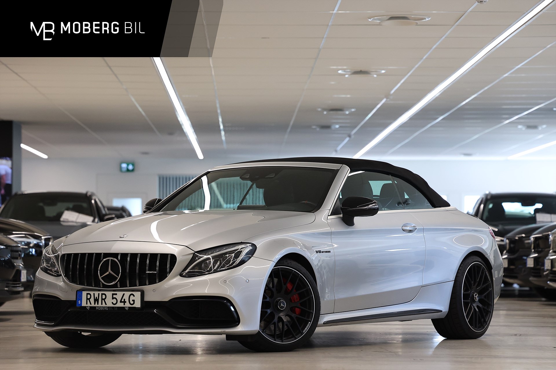 Mercedes-Benz AMG C 63 S Cab 510hk Performance Burmester HUD