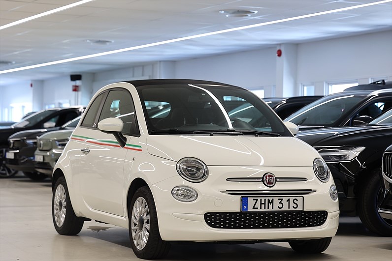 Fiat 500C Cab Hybrid 70hk Lounge PDC Låg Skatt