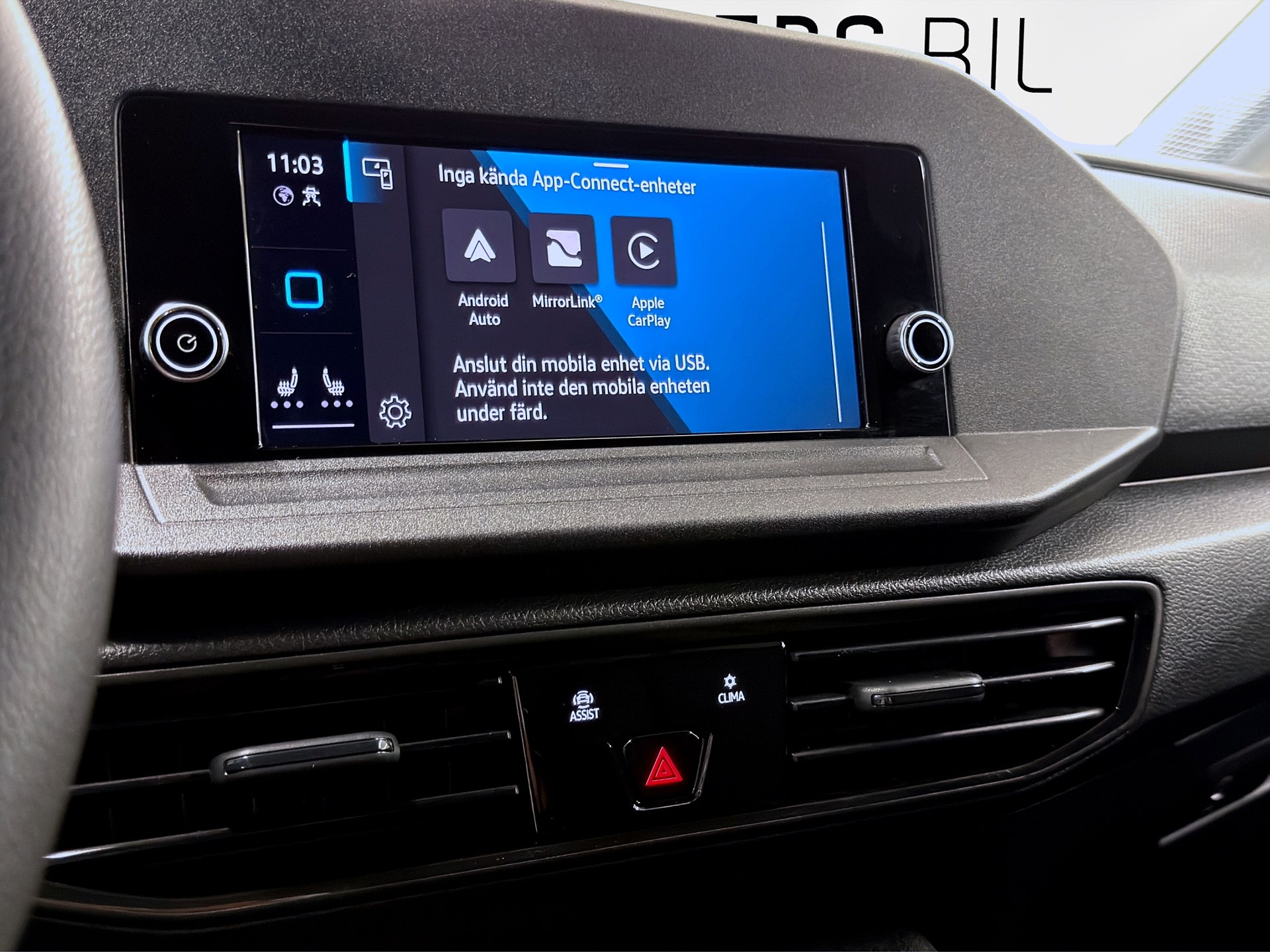 Volkswagen Caddy Cargo 75hk Keyless Drag Värnare V-inrett PDC