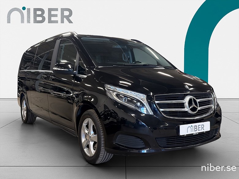 Mercedes-Benz V 250d Lång 3.1t, 4,99%, 7sits, Avantgarde 2015, svart – bild 17 av 19, begagnad hos Niber i Järfälla