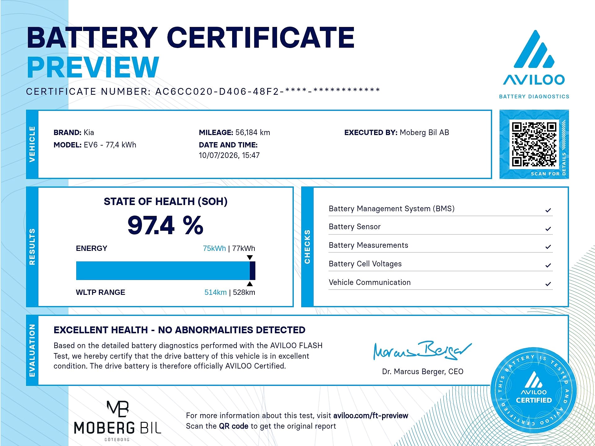 Kia EV6 77.4 kWh AWD 325hk Base 360 3D Navi Keyless