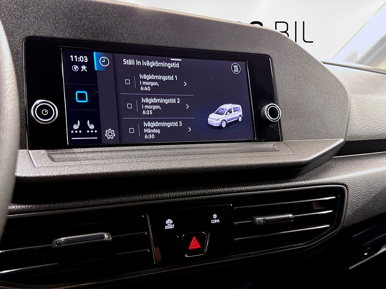 Volkswagen Caddy Cargo 75hk Keyless Drag Värnare V-inrett PDC