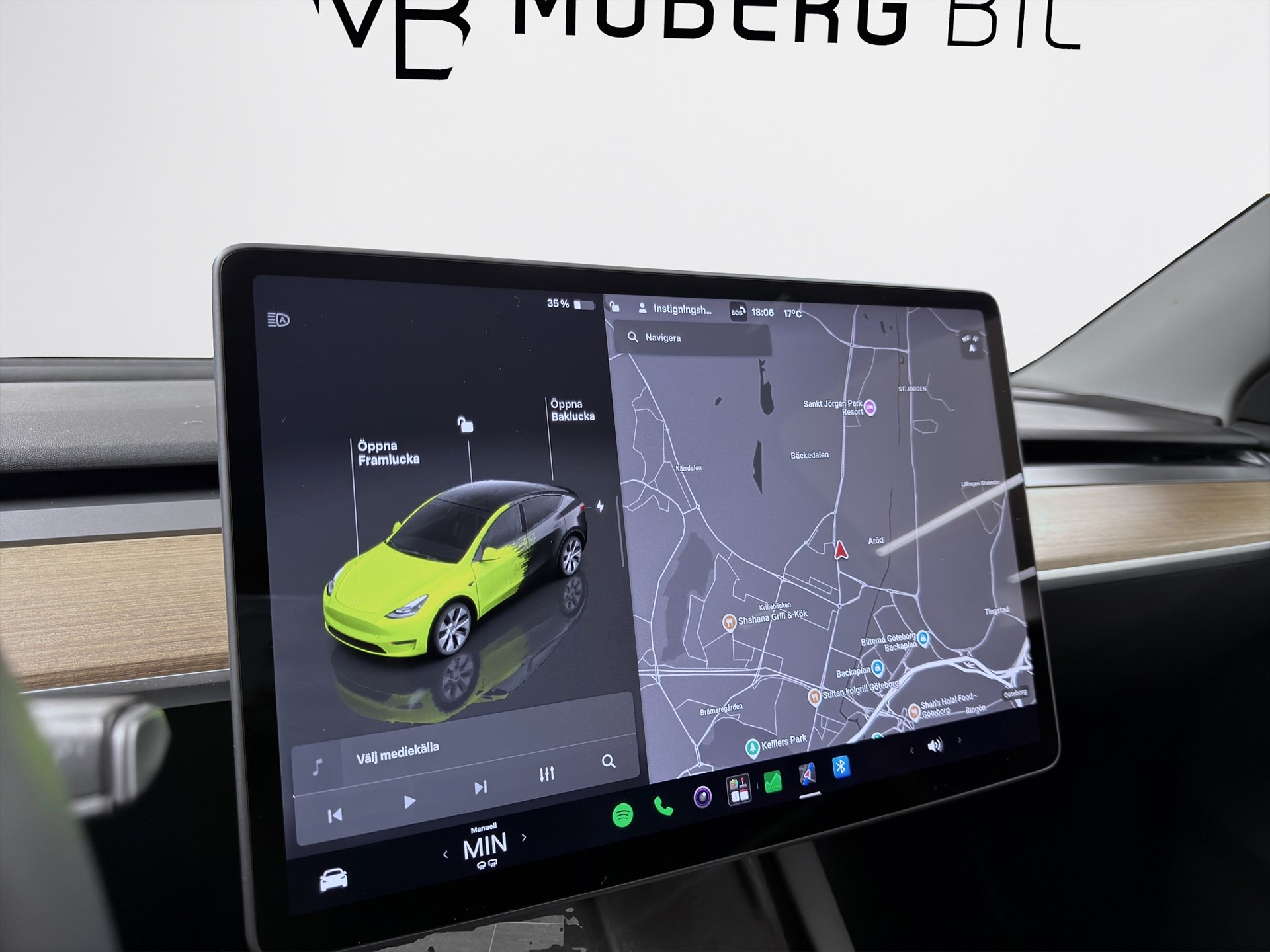 Tesla Model Y Long Range 514hk Helg på Moberg! Pano Läder B-Kamera