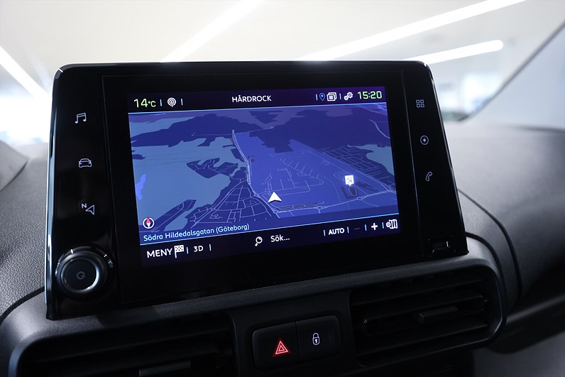 Peugeot e-Partner 136hk L2 V-Inrett Drag Värmare Navi CarPlay MOMS