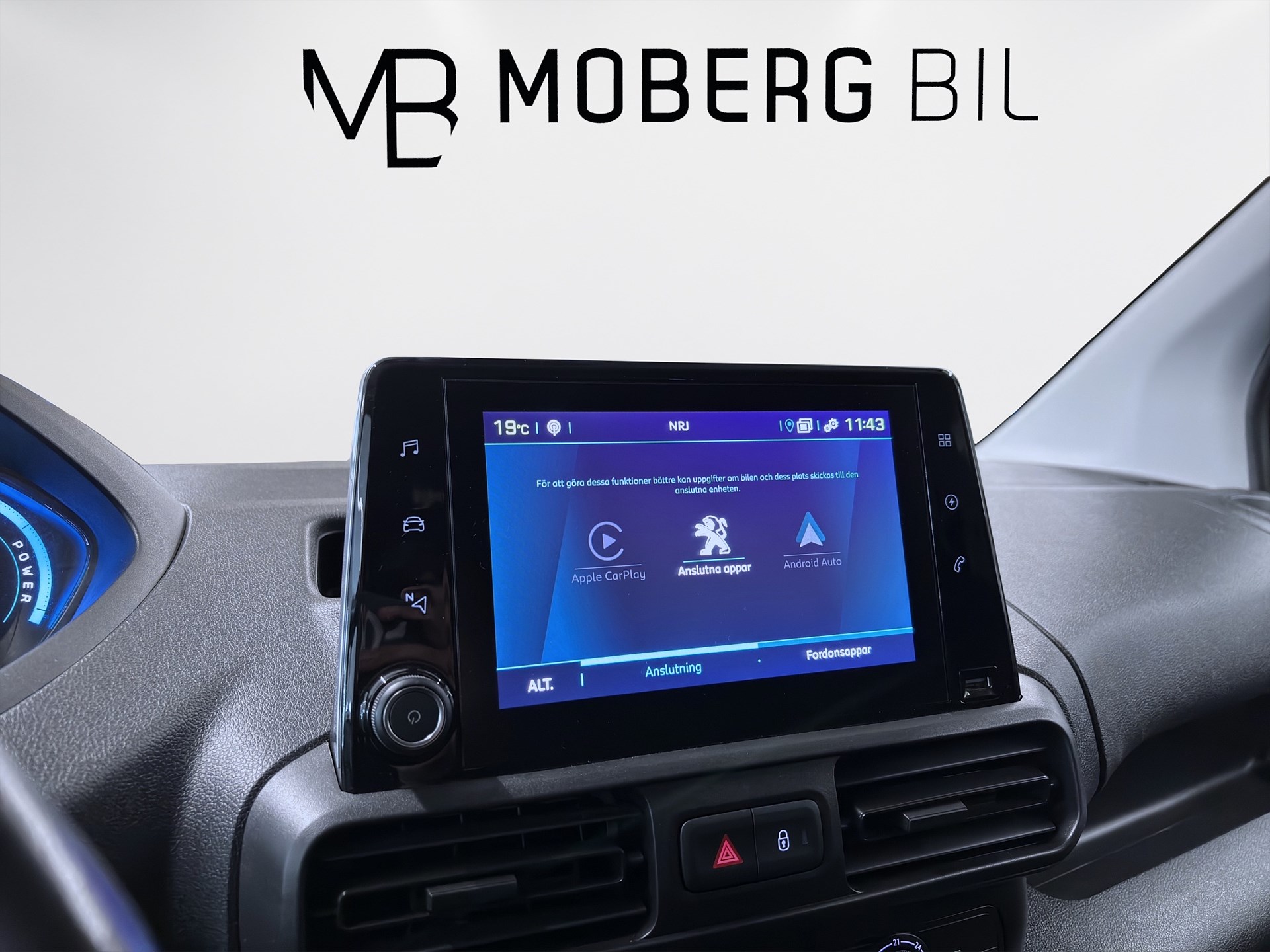 Peugeot e-Partner L2 136hk Helg på Moberg! V-Inrett Drag Värmare