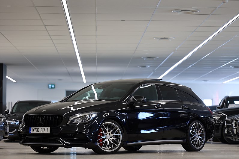 Mercedes-Benz AMG CLA 45 4M 381hk Pano H/K Skalstolar