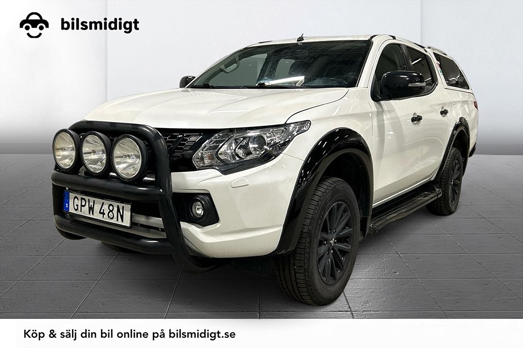 Mitsubishi L200 Dubbelhytt 2.4 DI-D 4WD Drag Kåpa Skinn Kamera MOMS 181hk – bild 1 av 9