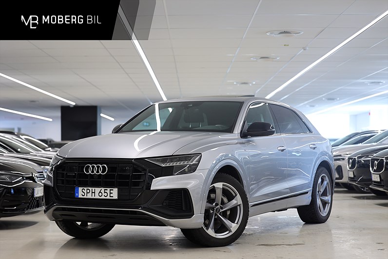 Audi Q8 50 TDI 286hk Q S-Line B&O 360-Kamera Pano Värmare Luftfjädring