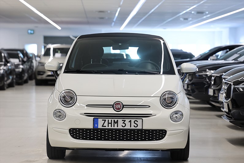 Fiat 500C Cab Hybrid 70hk Lounge PDC Låg Skatt