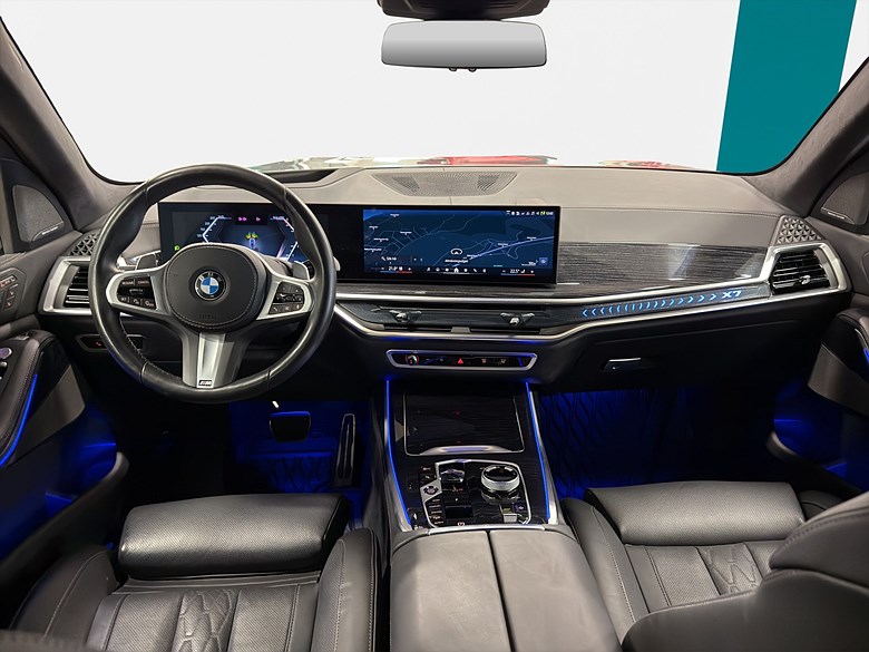 BMW X7 xDrive40d, M-Sport, 6 Sits, Pano, 360, MOMS 2024, grå – bild 19 av 25, begagnad hos Niber i Järfälla