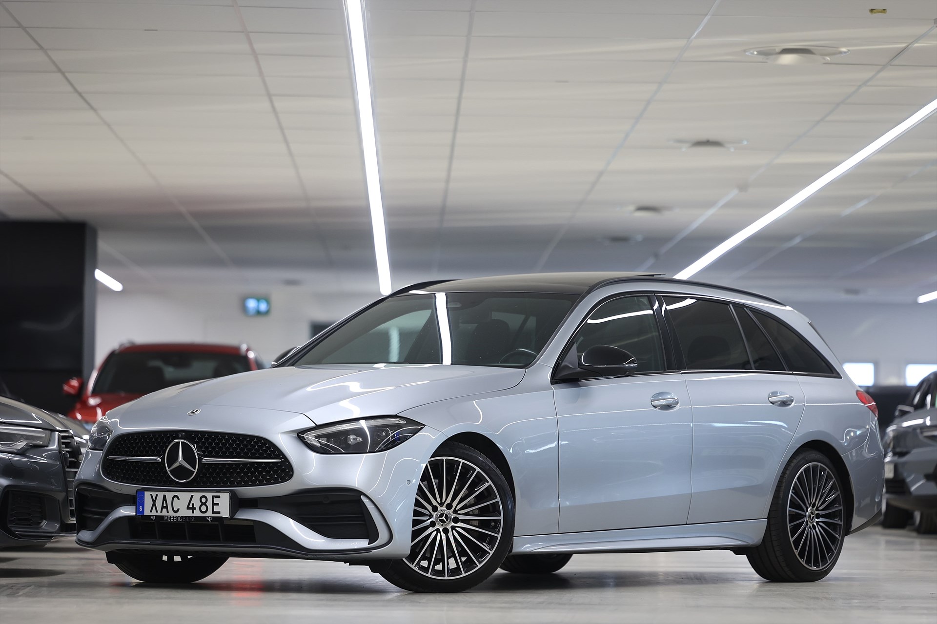 Mercedes-Benz C 220 T d 4M 200hk AMG Night Pano Burmester