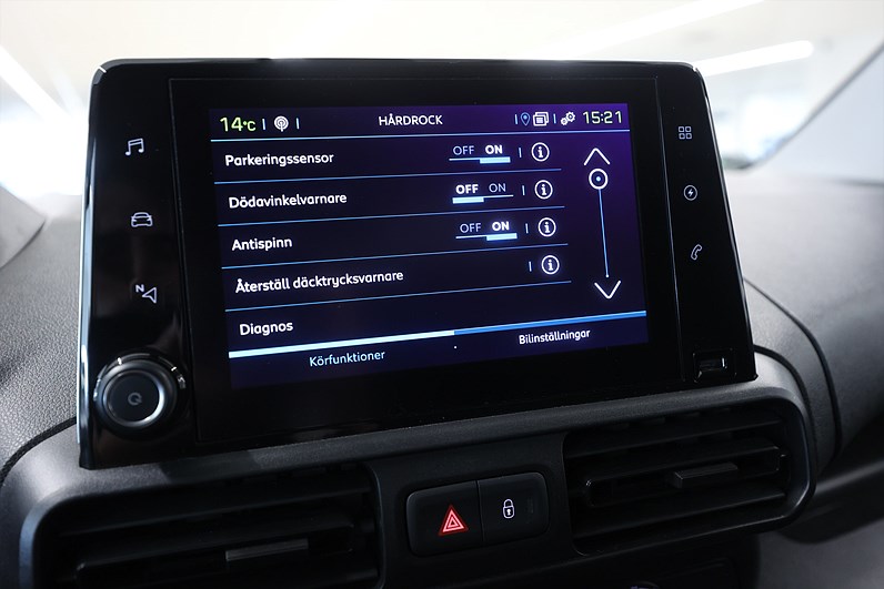 Peugeot e-Partner 136hk L2 V-Inrett Drag Värmare Navi CarPlay MOMS