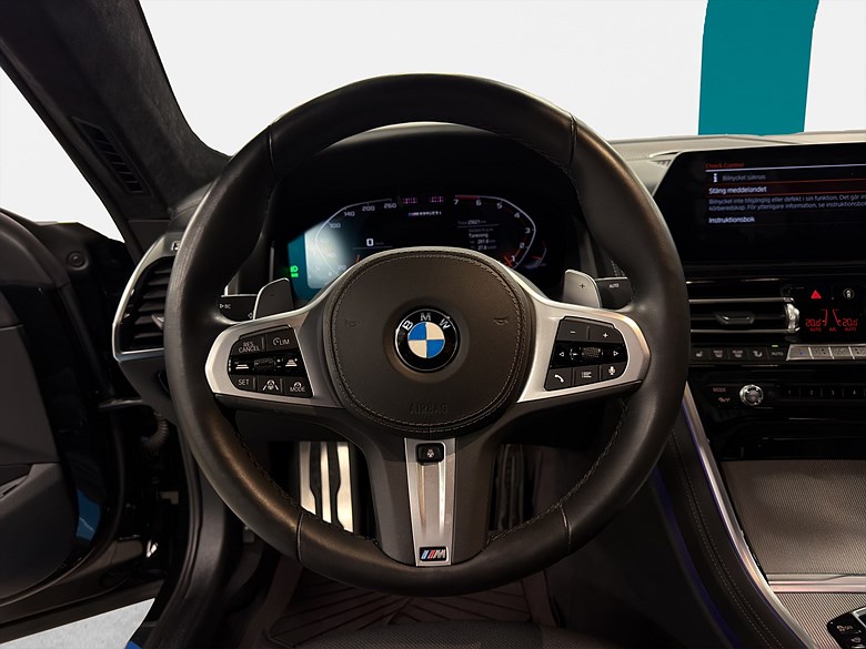 BMW M850i xDrive Kolfibertak B&W Laserlight, 360°, Navi 2020, svart – bild 18 av 27, begagnad hos Niber i Järfälla