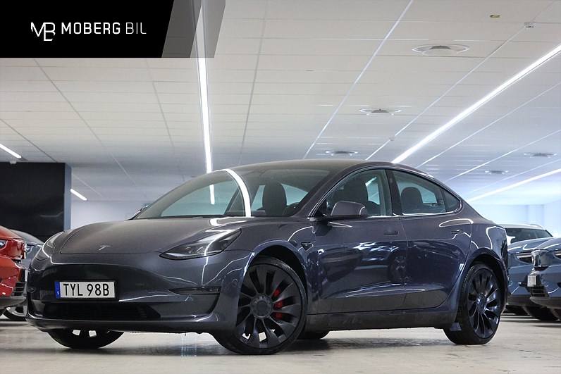 Tesla Model 3 Performance 513hk AP Pano Läder