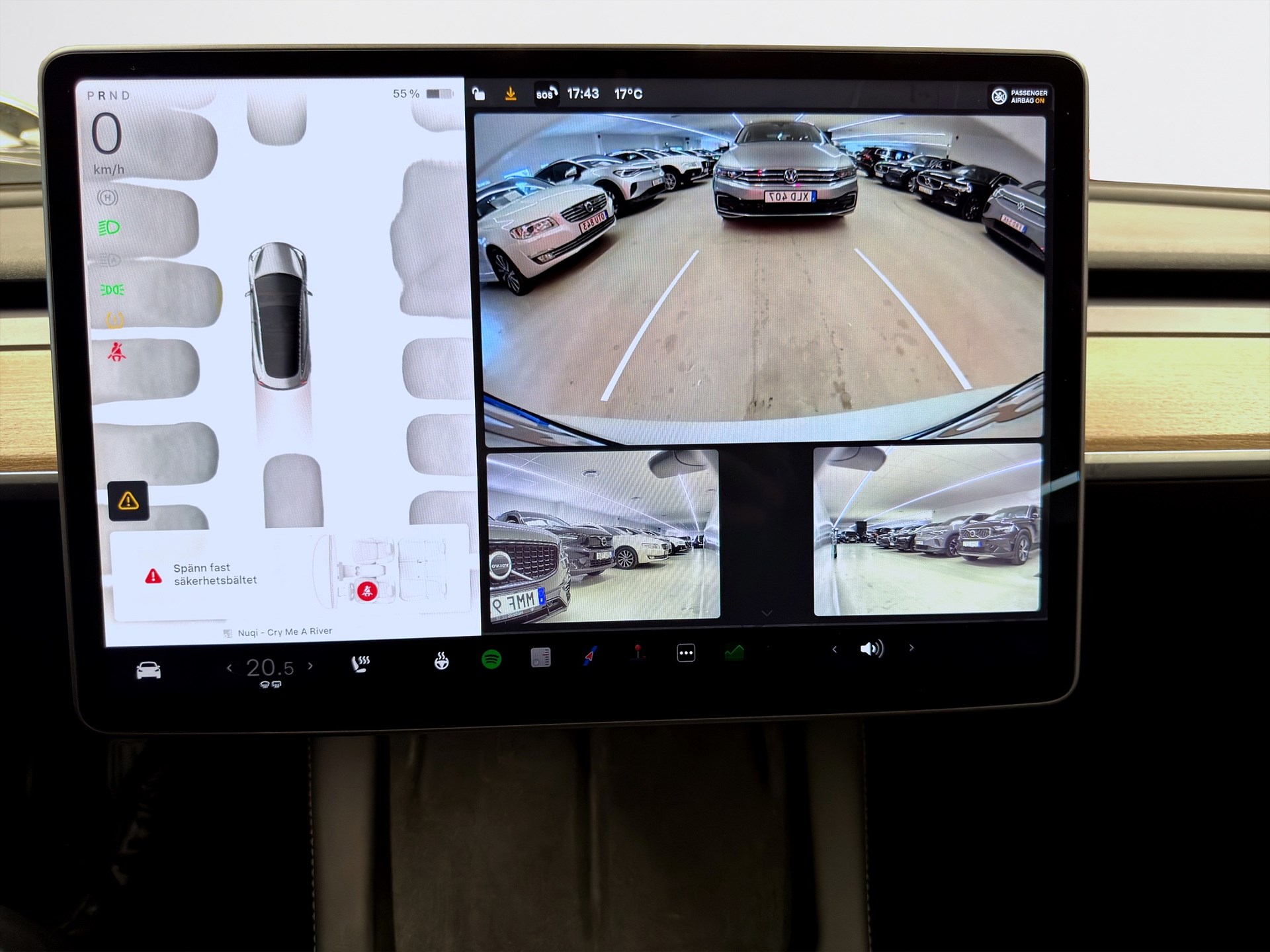 Tesla Model 3 Standard Range 283hk Pano Navi B-Kamera