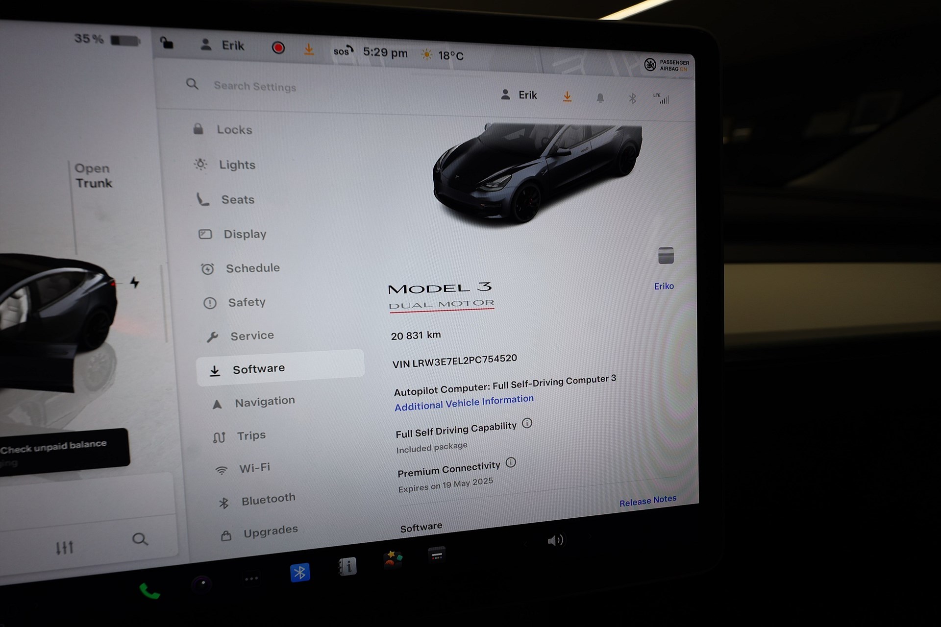 Tesla Model 3 Performance 513hk AP Premium sound Vit klädsel