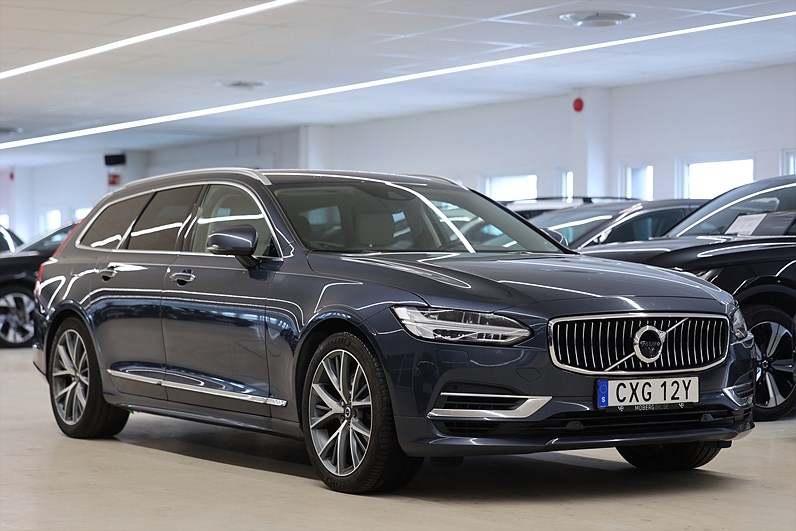 Volvo V90 T8 Twin Engine 392hk Inscription Läder HUD H/K 360 Drag