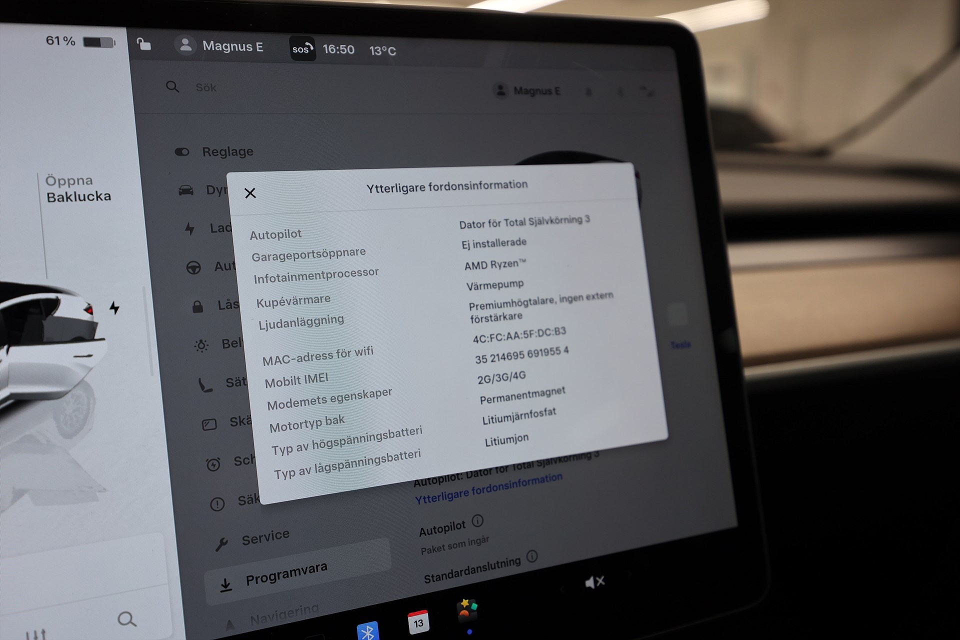 Tesla Model 3 Standard Range 283hk Pano Läder Navi B-Kamera Keyless
