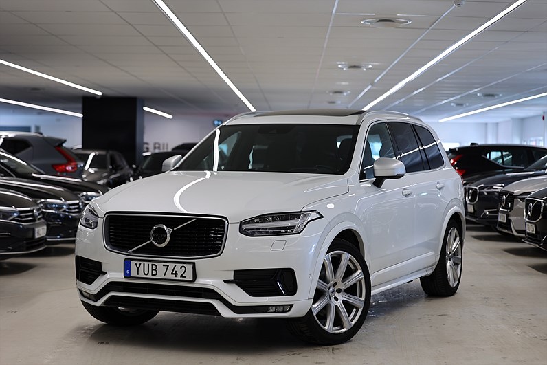 Volvo XC90 T6 AWD 310hk R Design 7-Sits HUD B&W Luft.fjädr Pano