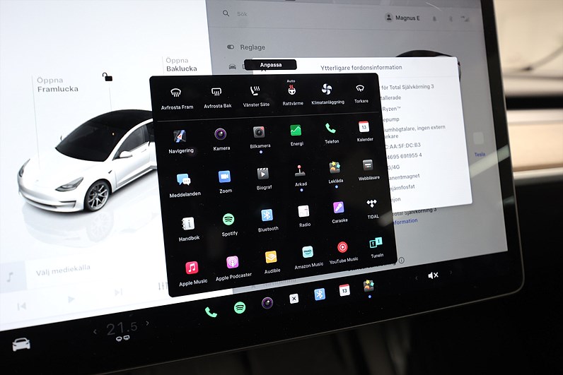 Tesla Model 3 Standard Range 283hk Pano Läder Navi B-Kamera Keyless