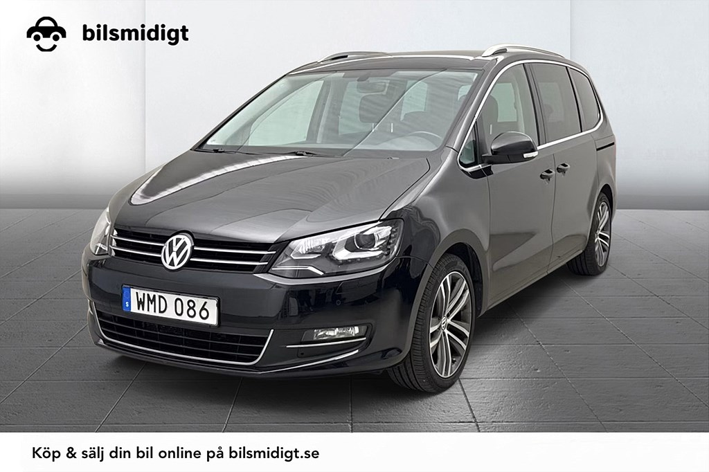 Volkswagen Sharan GT 2.0 TDI 4M 7-sits Drag Värmare ACC Skinn 184hk – bild 1 av 11