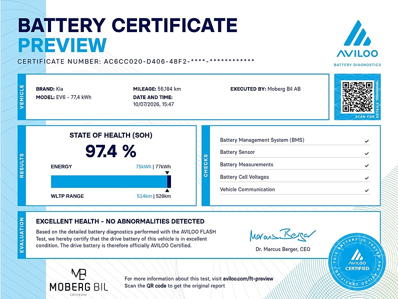 Kia EV6 77.4 kWh AWD 325hk Base 360 3D Navi Keyless