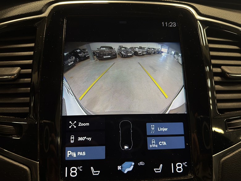 Volvo XC90 B5 AWD Inscription, 7 säten, HUD, 360° kamera, 1 brukare 2020, grå – bild 12 av 24, begagnad hos Niber i Järfälla