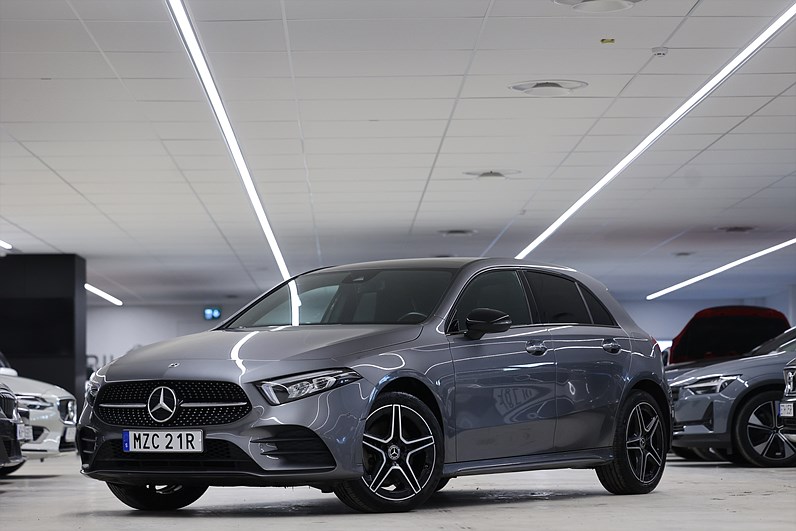 Mercedes-Benz A 250 e 218hk AMG Line Pano Värmare Keyless