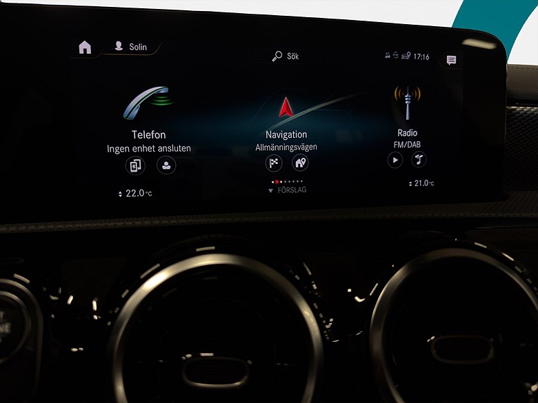 Mercedes-Benz CLA 250 e Shooting Brake, Läder, Drag, Navi, Kamera 2022, svart – bild 17 av 26, begagnad hos Niber i Järfälla