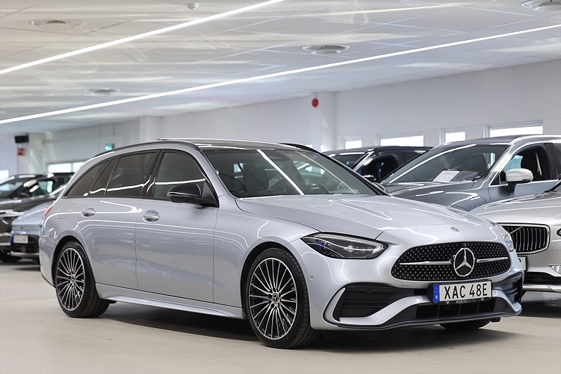 Mercedes-Benz C 220 T d 4M 200hk AMG Night Pano Burmester