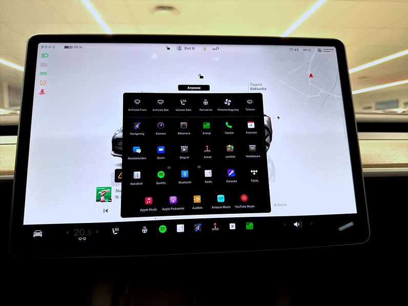 Tesla Model 3 Standard Range 283hk Pano Navi B-Kamera