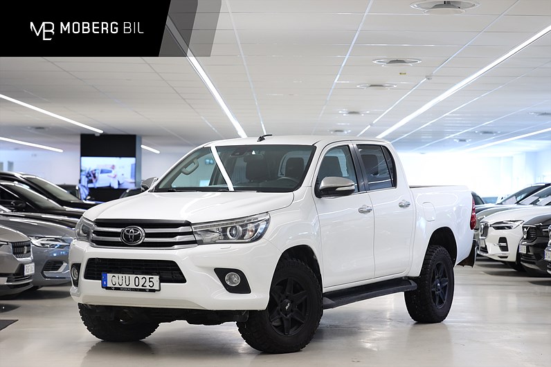 Toyota Hilux 2.4 AWD 150hk Drag B-kamera Värmare Skinn MOMS