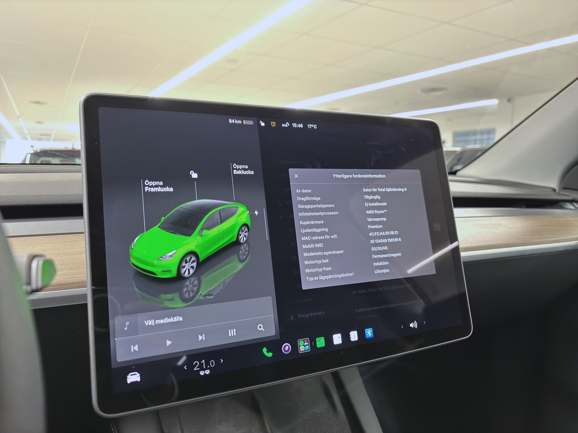 Tesla Model Y Long Range 514hk Helg på Moberg! Pano Läder Navi B-Kamera
