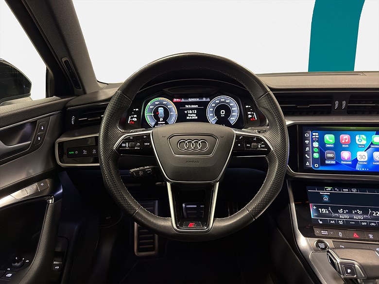 Audi A6 Avant TFSI e quattro 367hk B&O Matrix, S-line, B-Optik 2023, silver – bild 19 av 24, begagnad hos Niber i Järfälla
