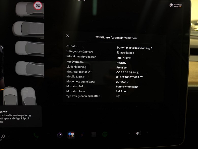 Tesla Model 3 Long Range AWD Autopilot SOH 89,9% 2020, grå – bild 15 av 21, begagnad hos Niber i Järfälla