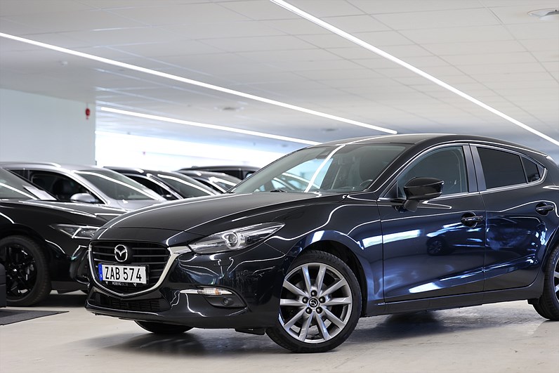 Mazda 3 2.2 DE 150hk Vision Plus HUD Navi B-kamera Keyless