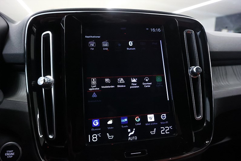 Volvo XC40 Recharge T4 DCT 211hk Inscription H/K Läder Keyless Drag