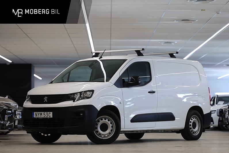 Peugeot e-Partner 136hk L2 V-Inrett Drag Värmare Navi CarPlay MOMS