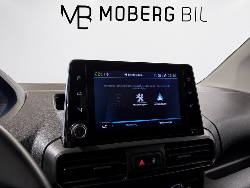 Peugeot e-Partner L2 136hk Drag V-inrett CarPlay Värmare