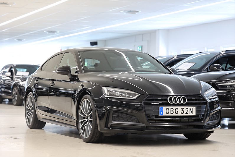 Audi A5 Sportback 45 TFSI Quattro 245hk S Line B&O Matrix 1262kr Årsskatt