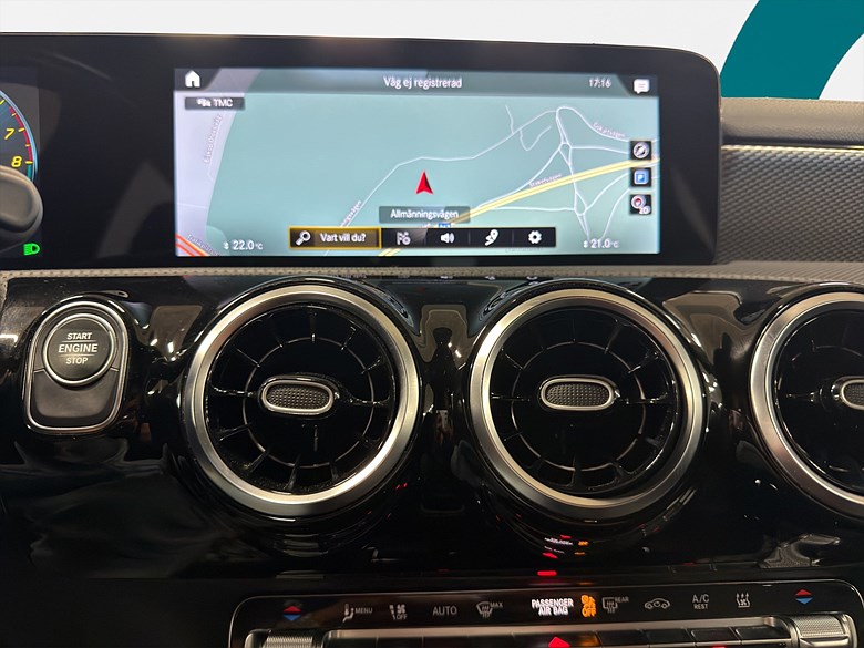 Mercedes-Benz CLA 250 e Shooting Brake, Läder, Drag, Navi, Kamera 2022, svart – bild 16 av 26, begagnad hos Niber i Järfälla