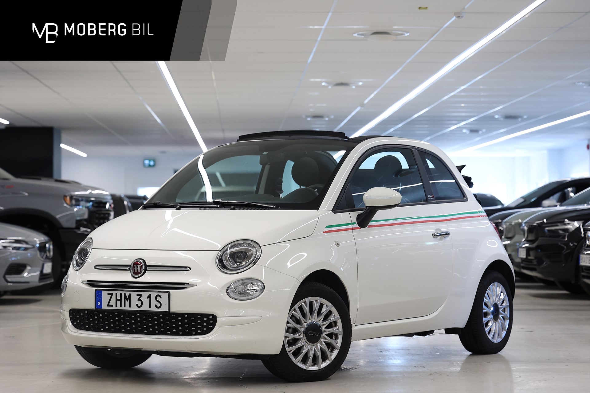 Fiat 500C Cab Hybrid 70hk Lounge PDC Låg Skatt
