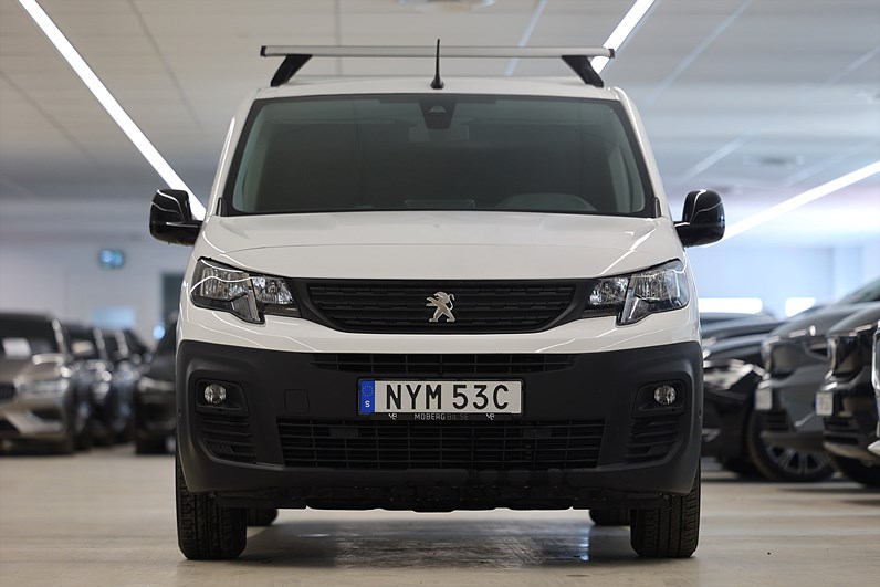 Peugeot e-Partner 136hk L2 V-Inrett Drag Värmare Navi CarPlay MOMS