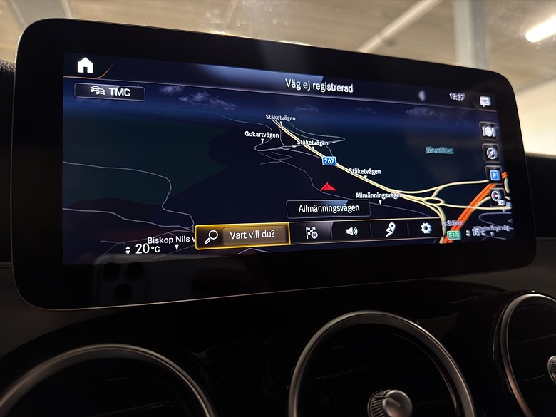 Mercedes-Benz GLC 300 de 4MATIC AMG, Night, Drag, Värmare 2021, silver – bild 26 av 26, begagnad hos Niber i Järfälla