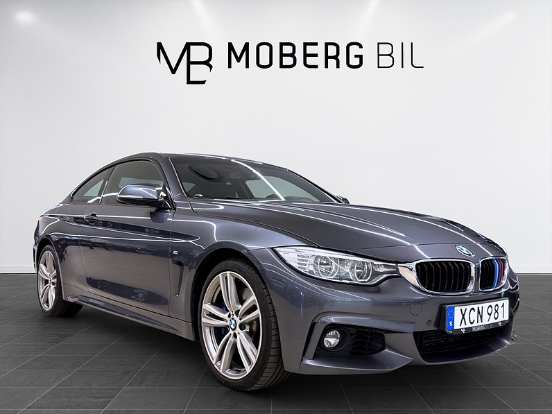 BMW 435i xDrive Coupé 306hk Helg på Moberg! M Sport Shadow Line Skinn
