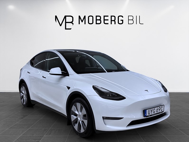 Tesla Model Y Long Range 514hk Helg på Moberg! Pano Läder Navi B-Kamera