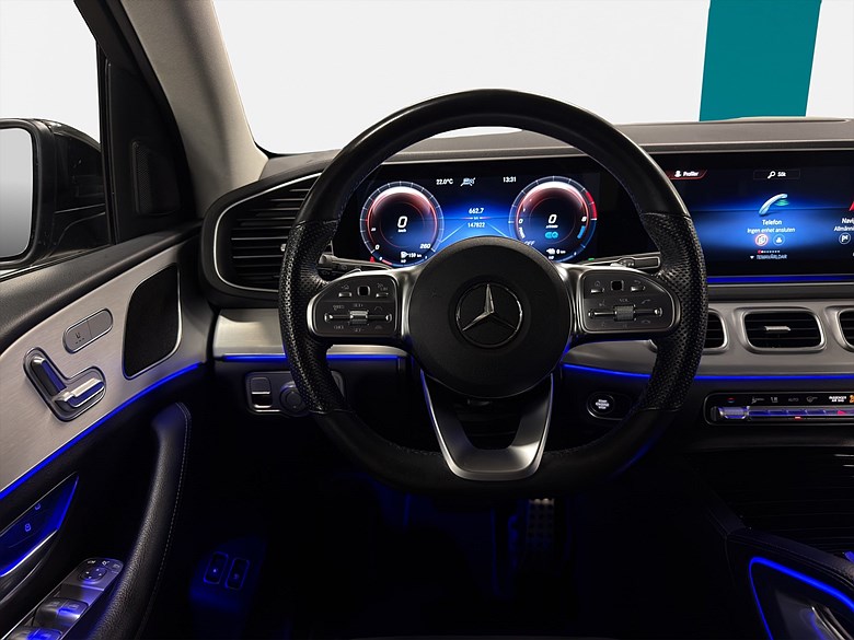 Mercedes GLE 350e 4MATIC AMG Line Night 360° Drag 2022, svart – bild 12 av 24, begagnad hos Niber i Järfälla