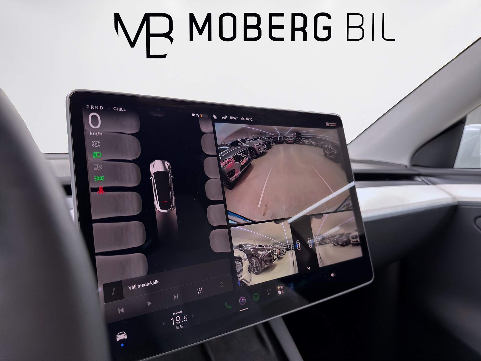 Tesla Model Y Long Range 514hk Pano Drag B-Kamera Läder MOMS
